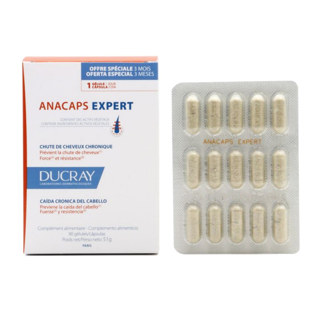 کپسول آناکپس اکسپرت دوکری اصل فرانسه ضدریزش قوی و تقویت کننده مو 90 عددی
