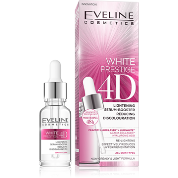 سرم وایت پرستیژ فوردی سفیدکننده 4D اولاین Eveline