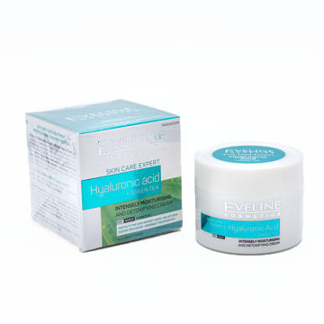 کرم هیالورونیک اسید و چای سبز اولاین eveline hyaluronic acid &amp; green tea