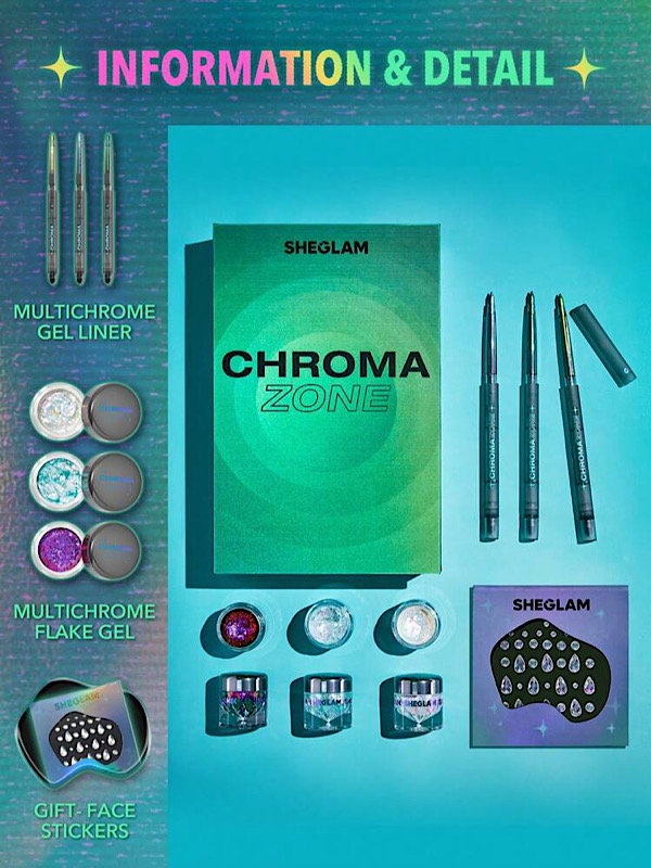 کلکسیون کامل CHROMA ZONE شیگلم SHEGLAM