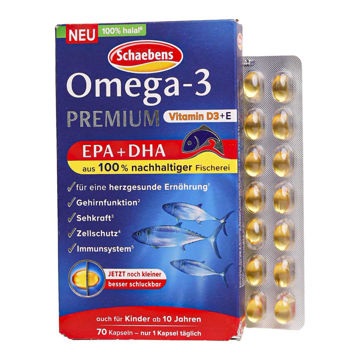 کپسول امگا 3 پریمیوم شابنز 70 عدد